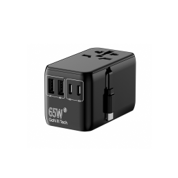 Cestovní adaptér CROSSIO ChargeMe Adapter PLUS PD65W 2A+3C GaN III