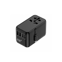 Cestovní adaptér CROSSIO ChargeMe Adapter PLUS PD45W 2A+3C GaN III