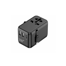 Cestovní adaptér CROSSIO ChargeMe Adapter PLUS PD20W 2A+2C GaN III