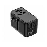 Cestovní adaptér CROSSIO ChargeMe Adapter PLUS PD45W 2A+3C GaN III