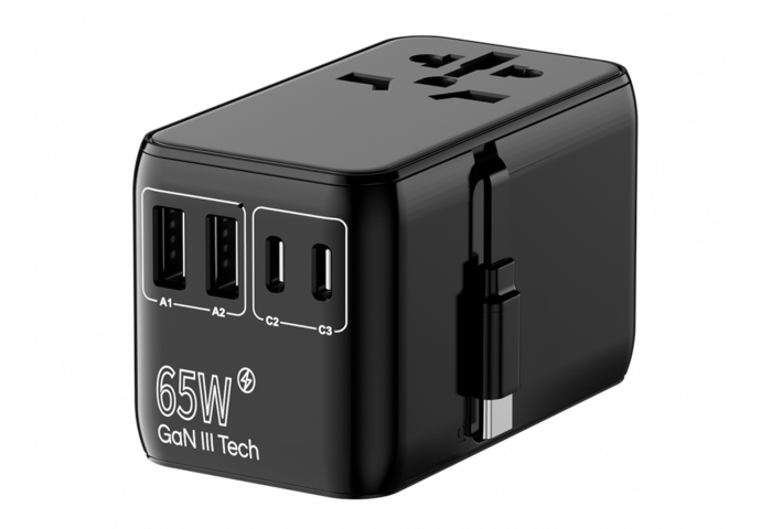 CROSSIO ChargeMe Adapter PLUS PD65W 2A+3C GaN III