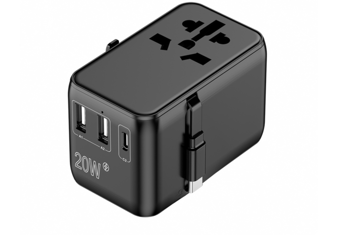 CROSSIO ChargeMe Adapter PLUS PD20W 2A+2C GaN III